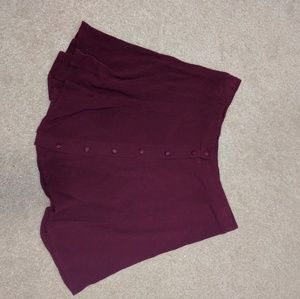 Button- up short skirt
